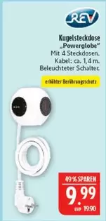 Kugelsteckdose "Powerglobe"