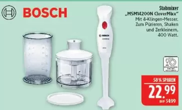Bosch - Stabmixer "MSM14200N CleverMixx"