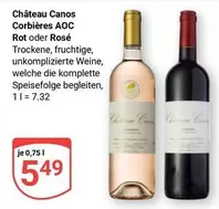AOC - Château Canos Corbieres  Rot oder Rosé
