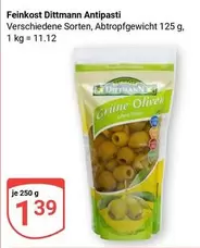 Feinkost Dittmann Antipasti
Verschiedene Sorten