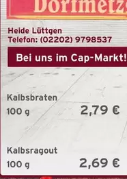 Kalbsbraten, Kalbsragout
