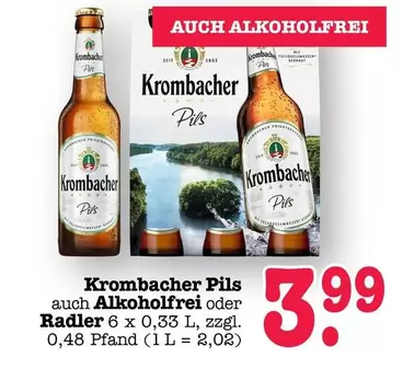 Krombacher - Pils oder Radler