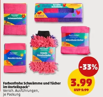 Schwämme und Tücher im Vorteilspack