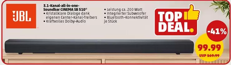 Jbl - 5.1-Kanal all-in-one Soundbar CINEMA SB S10