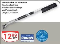 Tele-Is Eiskratzer mit Besen