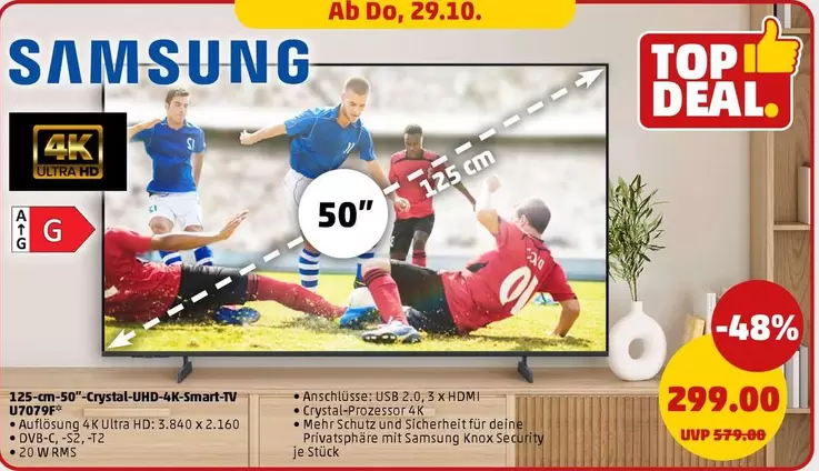 Samsung - Crystal UHD 4K Smart TV