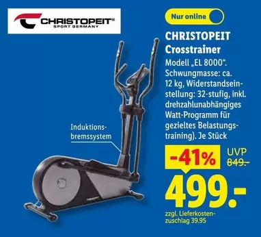 Crosstrainer Modell EL 8000