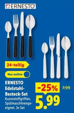 Edelstahl-Besteck-Set