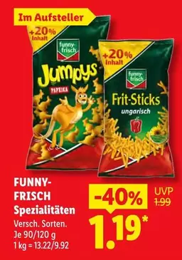 Jumpys Paprika, Frit-Sticks Ungarisch