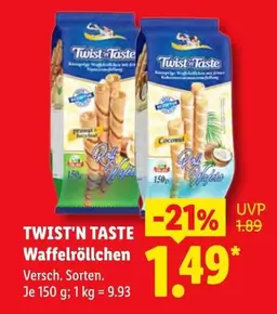 Waffelröllchen
