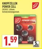 Lithium - KNOPFZellen POWER CELL CR2032