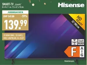 Hisense - SMART-TV 32"A495