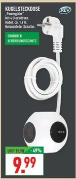 Kugelsteckdose "Powerglobe"