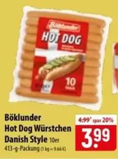 Hot Dog Würstchen Danish Style