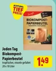 Biokompost-Papierbeutel