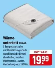 Wärmeunterbett HU666