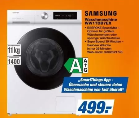 Samsung - Waschmaschine WW1TDB7EX