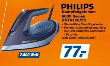 Philips - Dampfbügeleisen 6000 Series DST6120/20