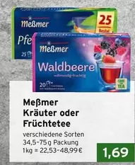 Kräuter oder Früchtetee