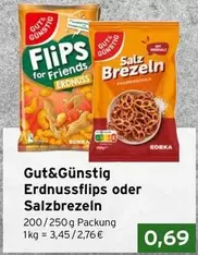 Erdnussflips oder Salzbrezeln