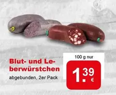 Blut- und Leberwurstchen