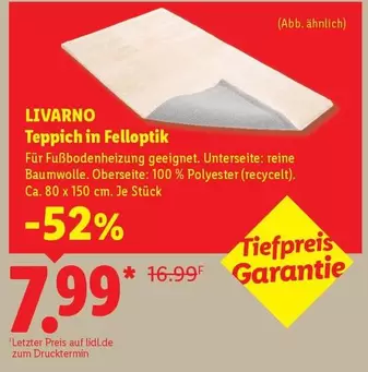 Teppich in Felloptik
