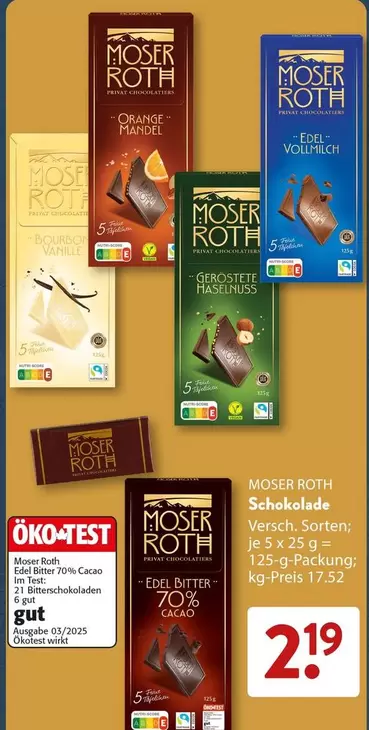 Moser Roth - Schokolade