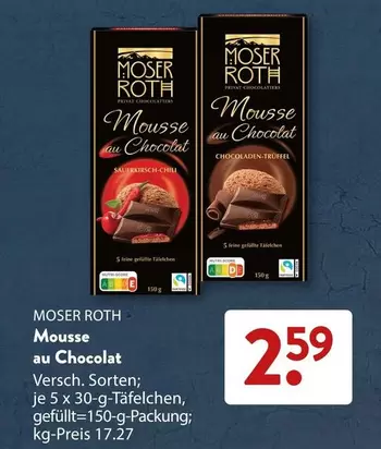 Moser Roth - Mousse Au Chocolat