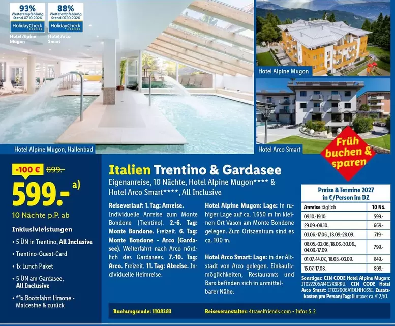 Monte - Italien Trentino & Gardasee
