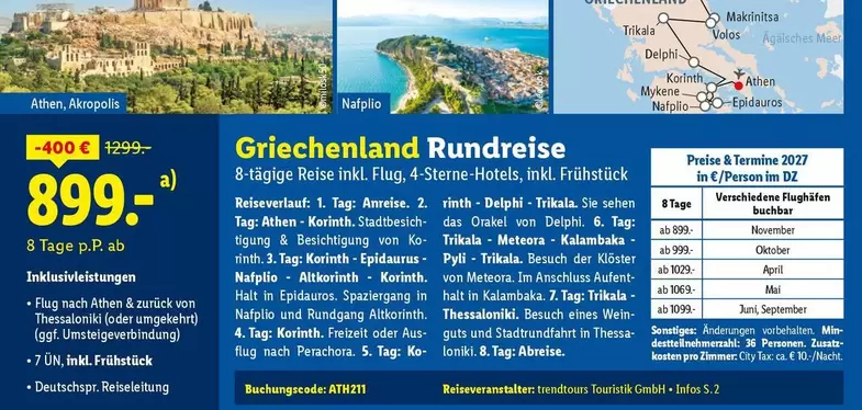 Griechenland Rundreise