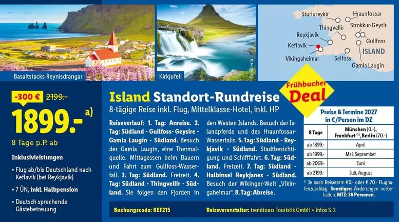 Hp - Island Standort-Rundreise