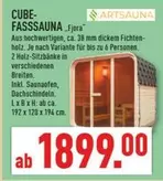 Cube - CUBE-FASSSAUNA "Fjora"