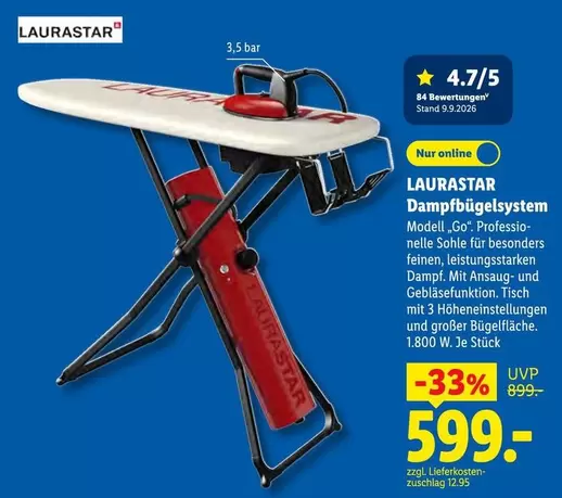 Dampfbügelsystem Modell "Go"