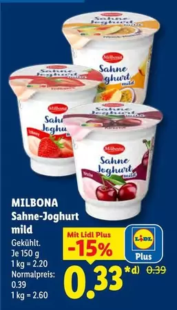Sahne-Joghurt mild