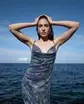 Blaues Damenkleid ORSAY