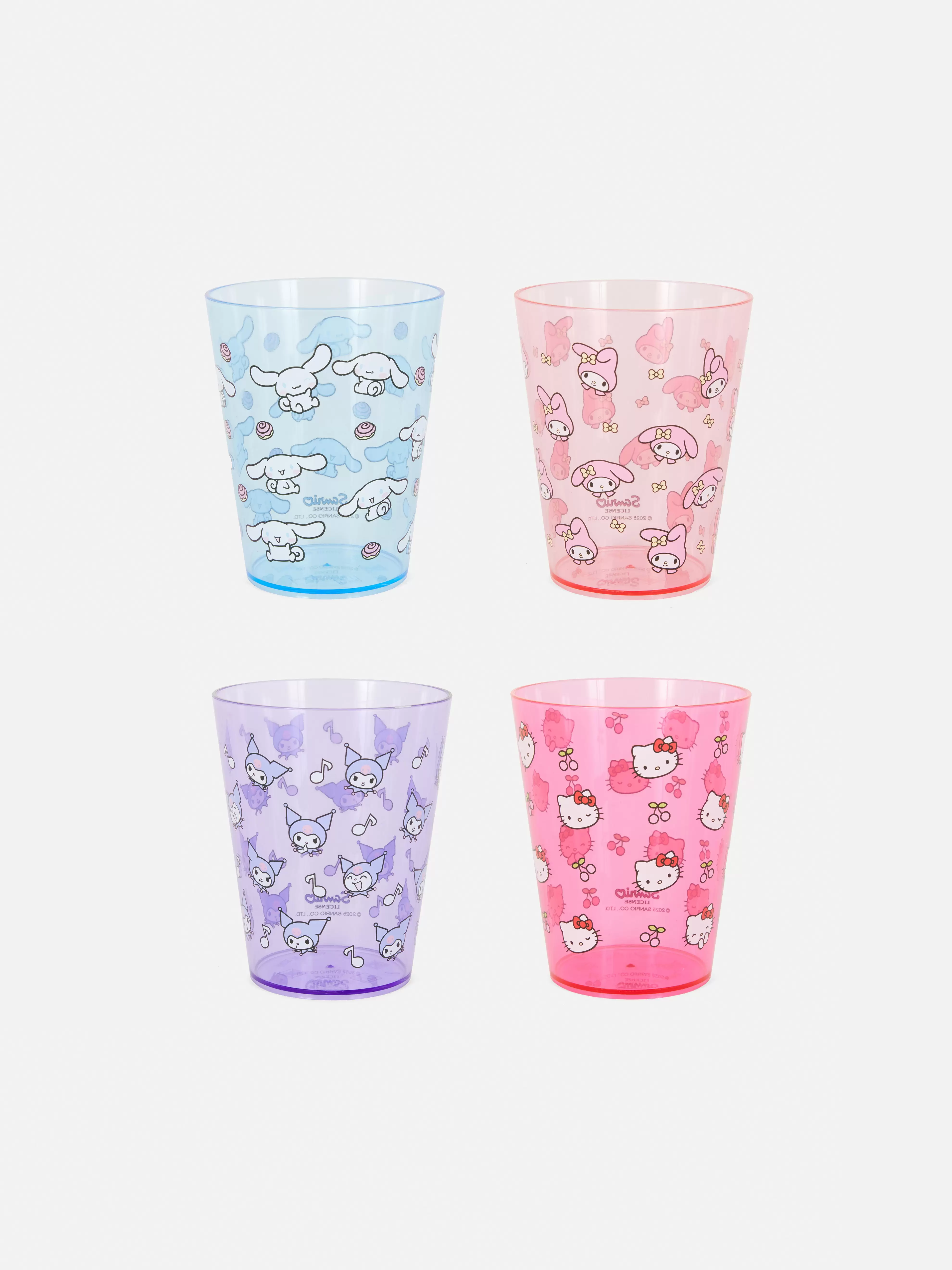 4-Pack Hello Kitty Plastic Cups