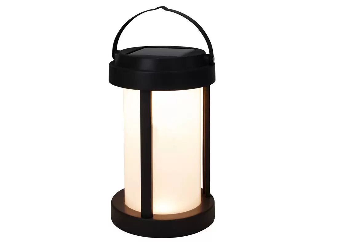 Shell Solar-Campinglampe dimmbar Warmweiß Grau