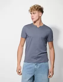 T-Shirt - T-Shirt-Ausschnitt - blau