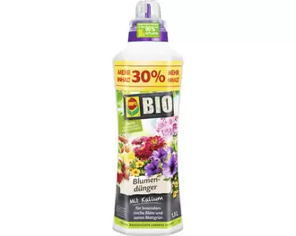 Bio Blumendünger COMPO 1,3 L Flüssigdünger mit Kalium, organischer Dünger