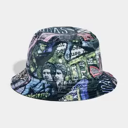 Baseball Cap ADIDAS X JS B H Jeremy Scott Stoffhut, Hommage an die 90-er Jahre, Allover-Grafik