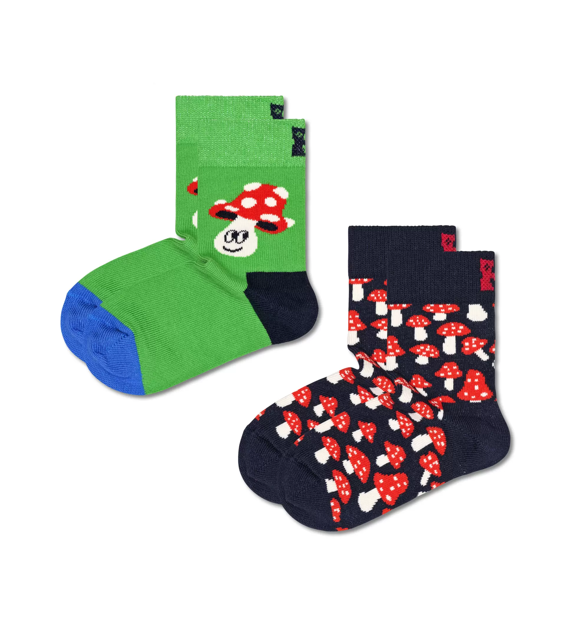 Kids 2-Pack Happy Mushroom Socks