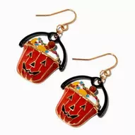 Halloween Trick-or-Treat Basket Drop Earrings