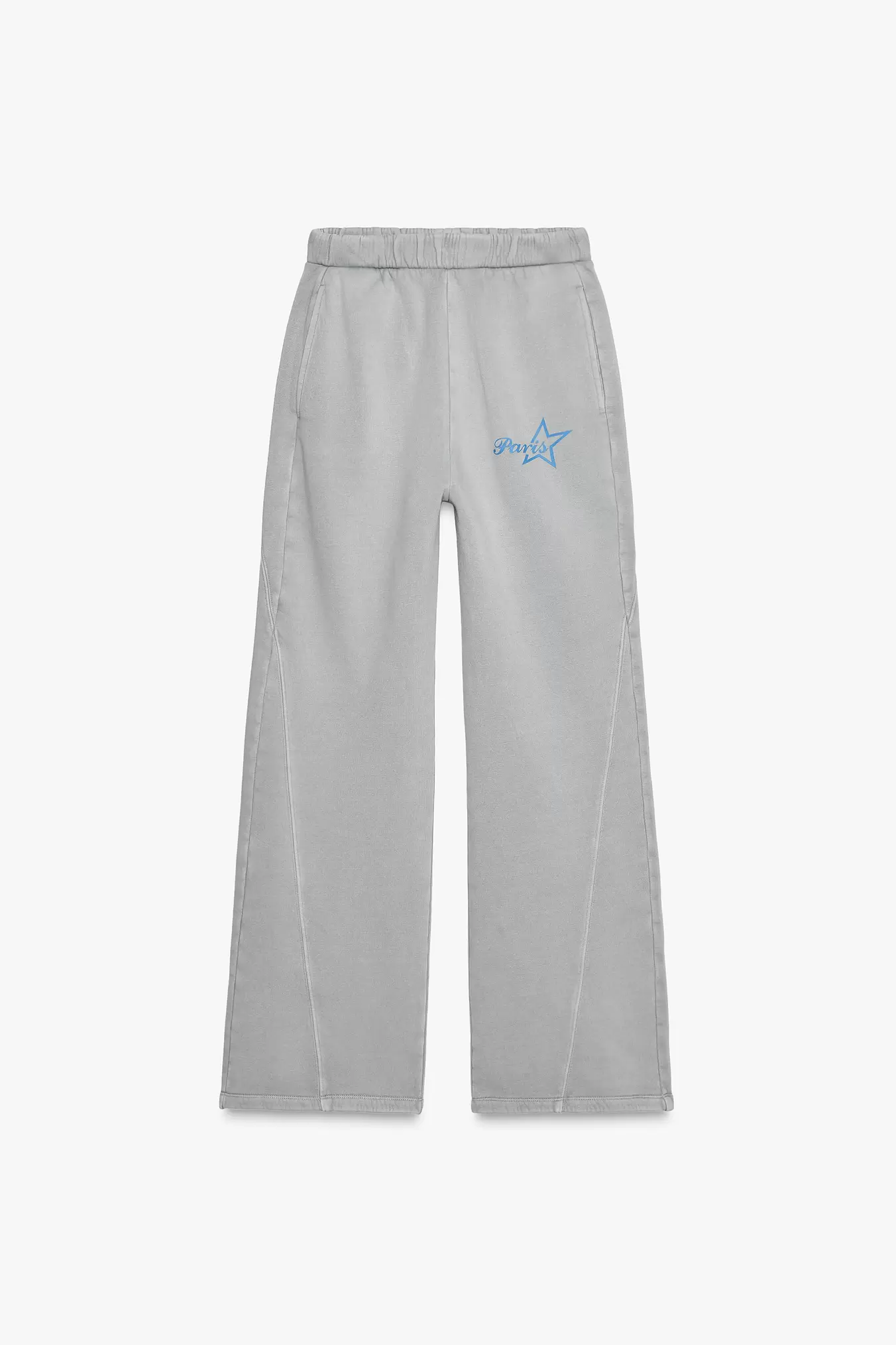 SWEATPANTS MIT SCHRIFTZUG IN VERWASCHENER OPTIK
