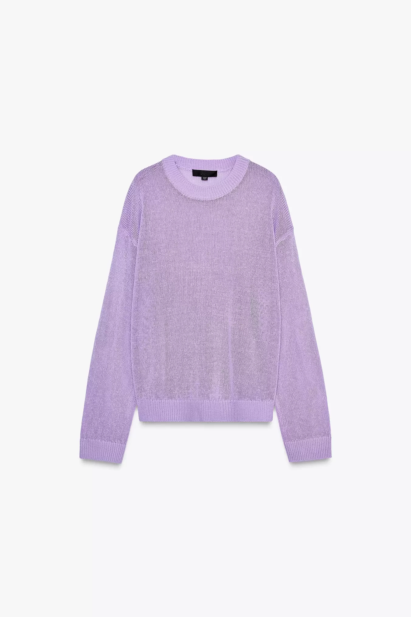 GERADER EINFARBIGER STRICKPULLOVER