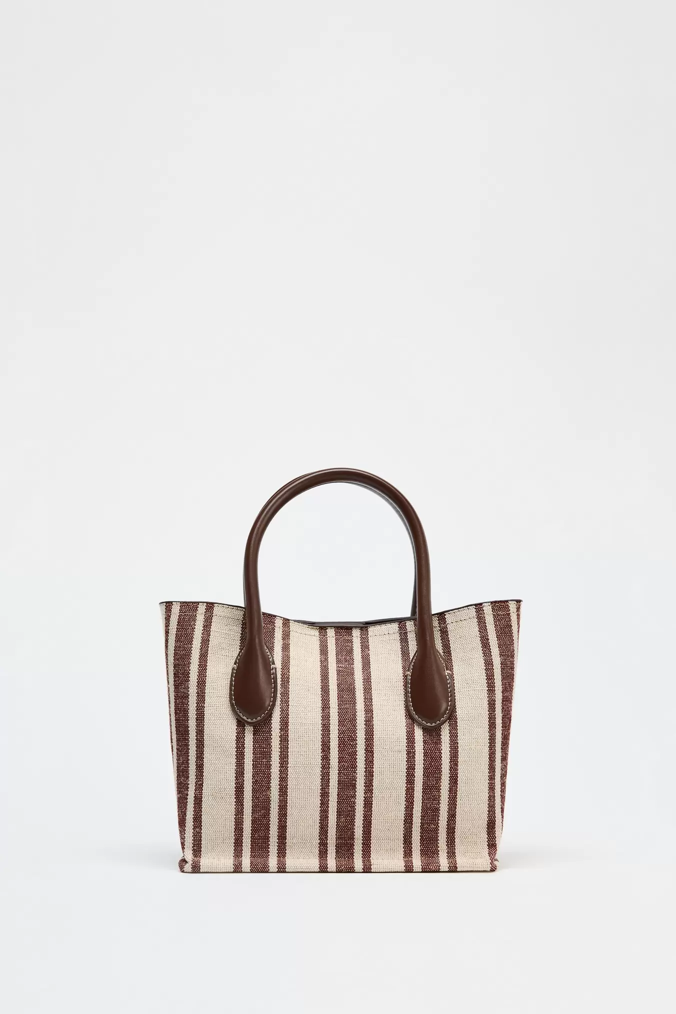 TASCHE AUS CANVAS MIT STREIFENMUSTER