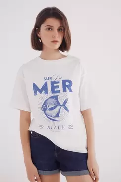 T-Shirt „Sur la mer“