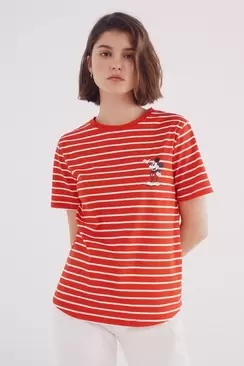 T-Shirt mit Mickey-Mouse-Grafik