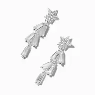 C LUXE by Claire's Sterling Silver Cubic Zirconia Sparkly Tree Drop Earrings