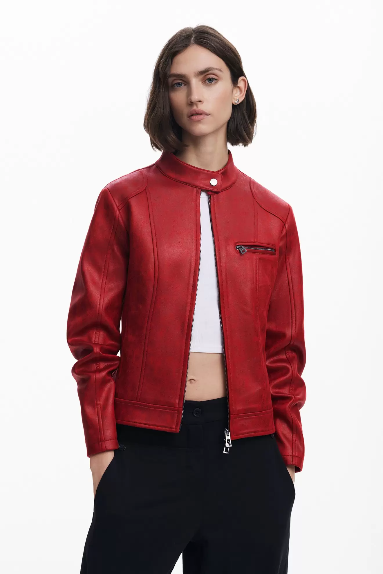 Stehkragenjacke
