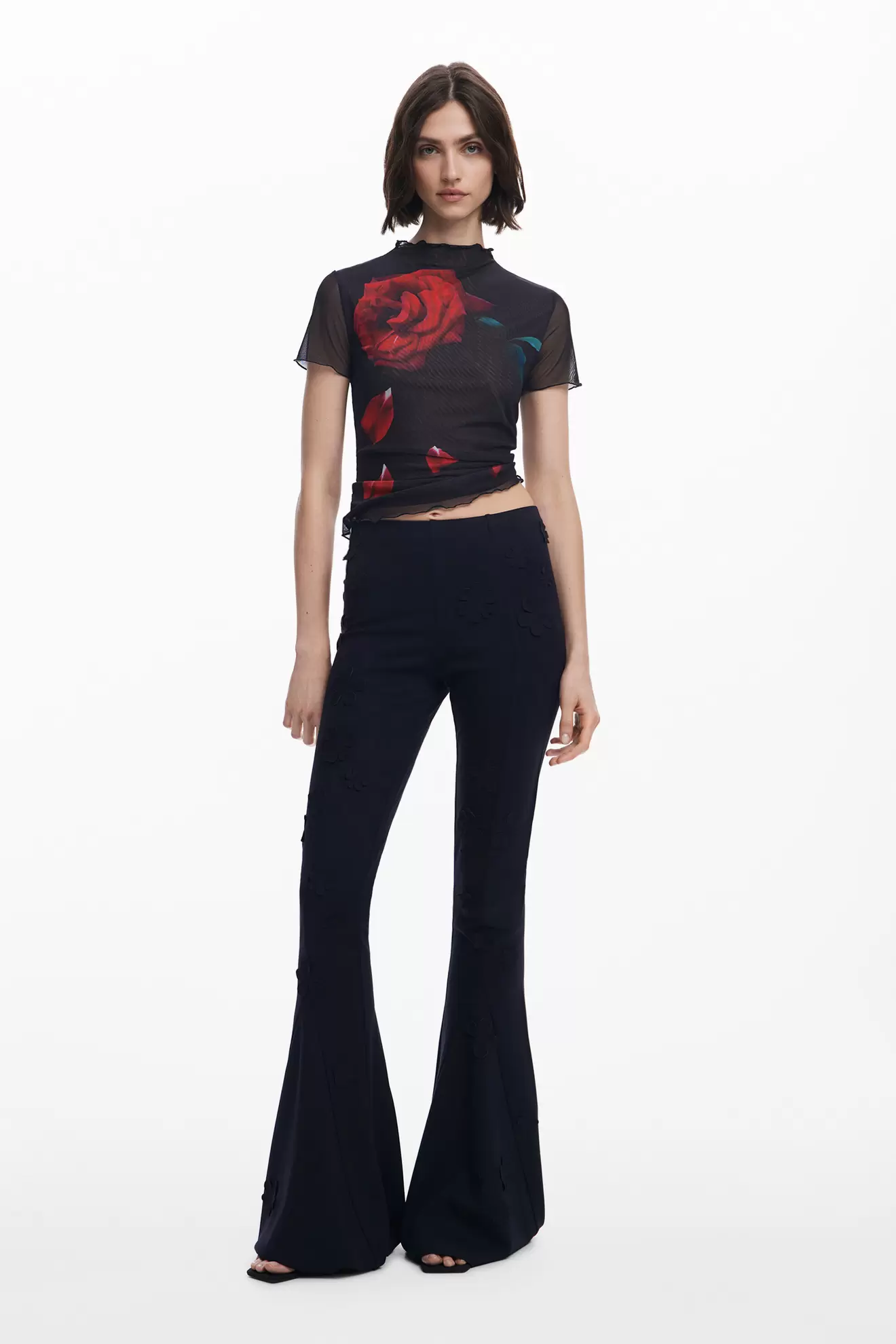 Schlaghose mit Blumen Tyler McGillivary